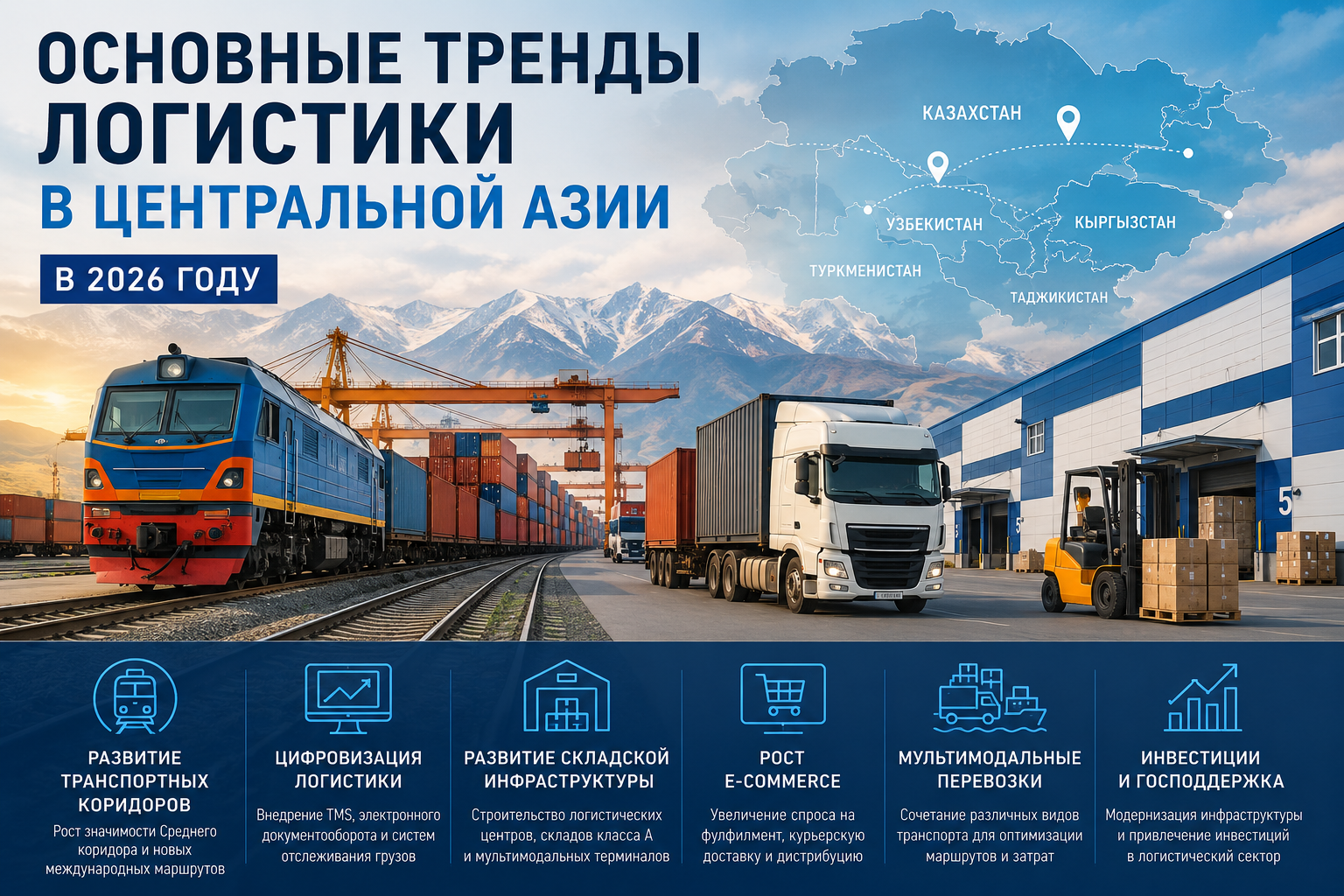 Основные тренды логистики в Центральной Азии в 2026 году