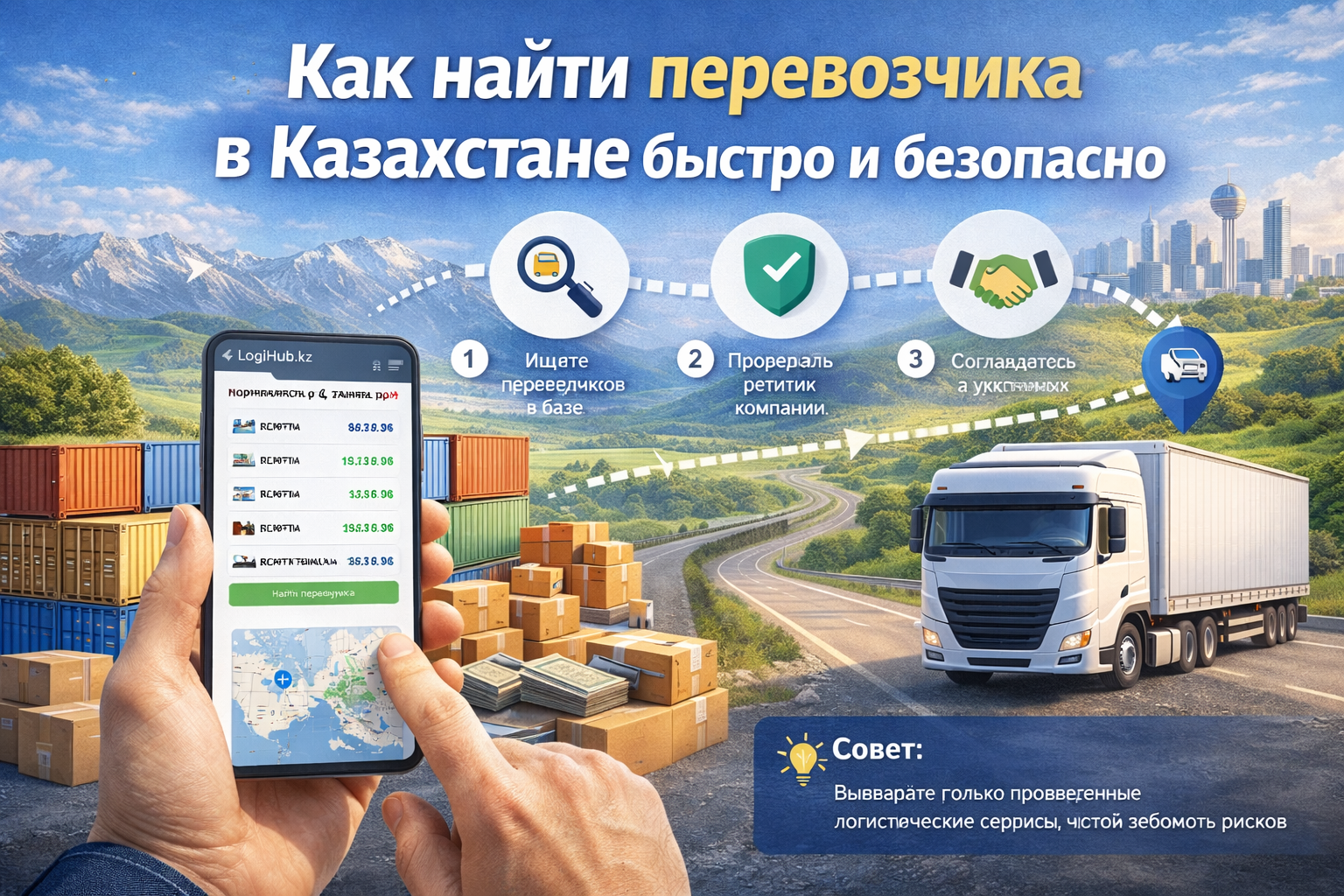Как найти перевозчика в Казахстане быстро и безопасно
